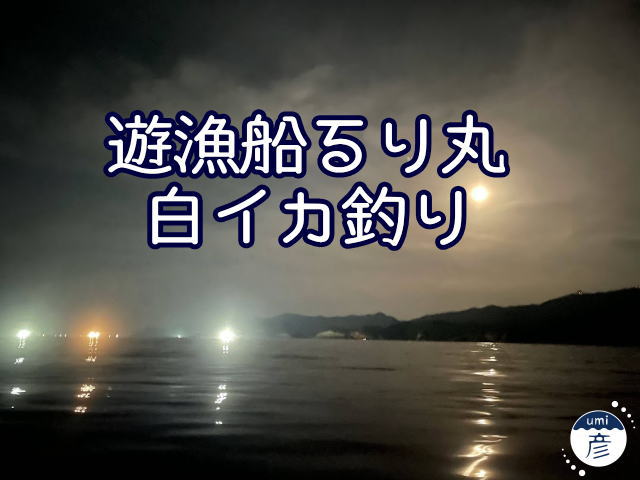 遊漁船るり丸で白イカ釣り