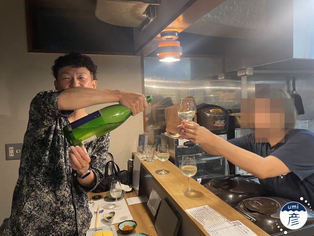 ロバート馬場さんと乾杯♪