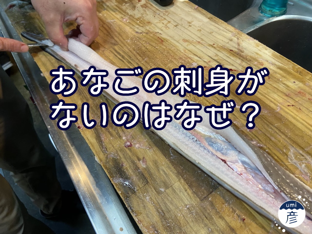 あなごの刺身がないのはなぜ？