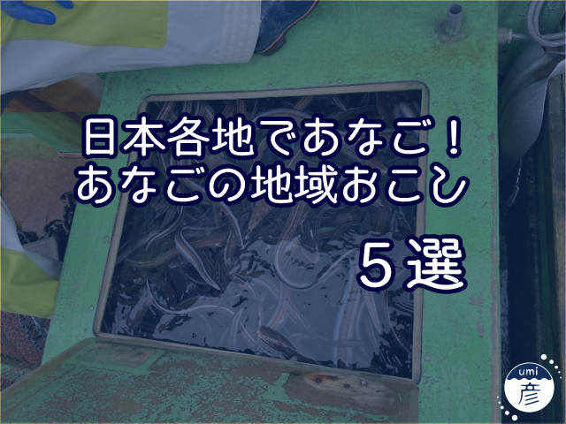 日本各地であなご！あなごによる地域おこし５選！