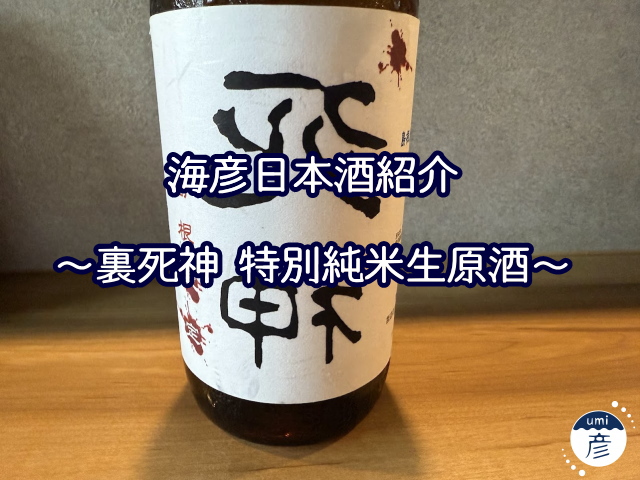 【海彦日本酒紹介】期間限定「裏死神 特別純米生原酒」（島根県邑南町）