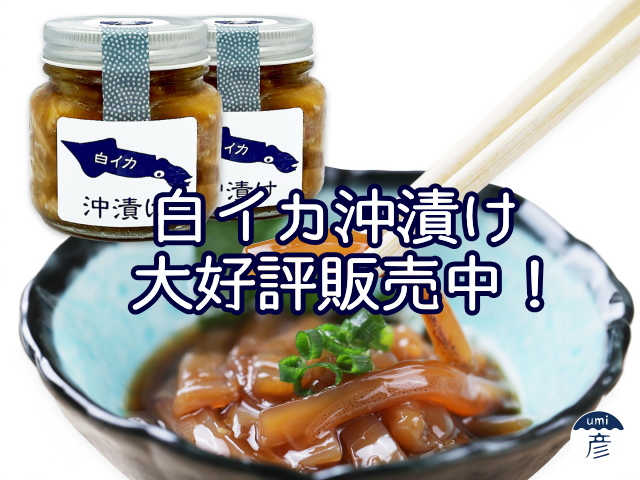 【通販・お取り寄せ】大好評販売中！白イカ沖漬け