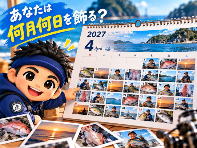 あなたの釣った魚が2027年のカレンダーに！みんなの思い出を集める「1日1魚カレンダー」写真大募集